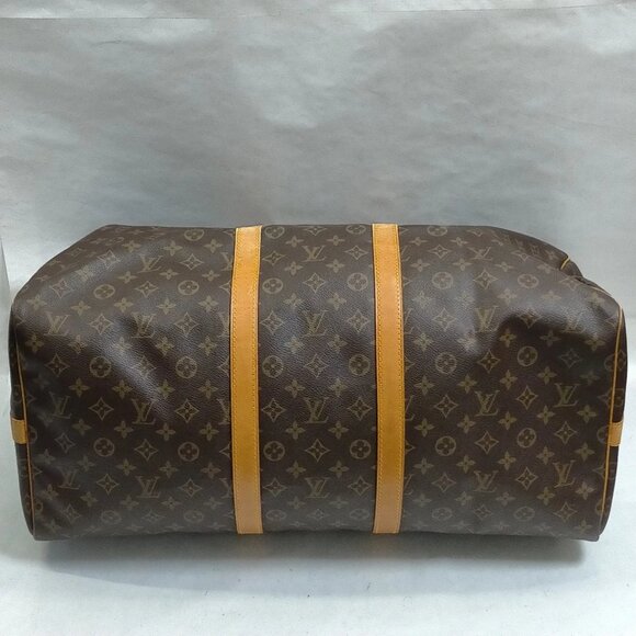Louis Vuitton LV Boston Bag Keepall Bandouliere 55 Brown Monogram 799-082125 - Picture 4 of 9